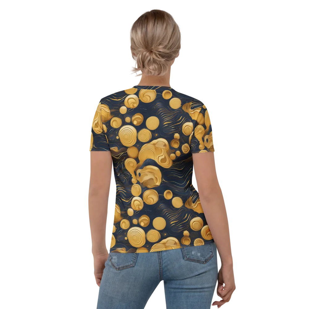 Midnight Aureate on Women's Crew Neck T-Shirt — Back