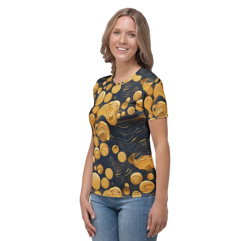 Midnight Aureate on Women's Crew Neck T-Shirt — Left