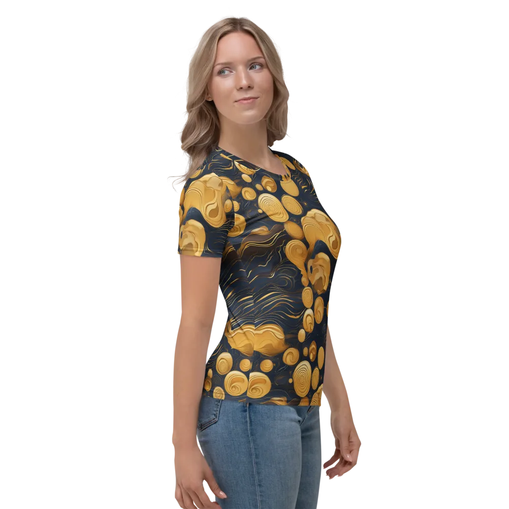 Midnight Aureate on Women's Crew Neck T-Shirt — Right