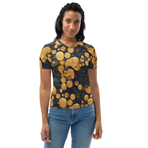 Midnight Aureate on a Women's Crew Neck T-Shirt