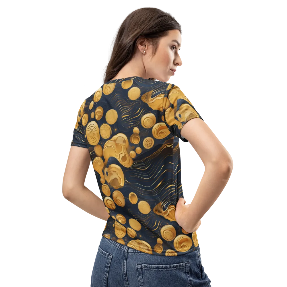 Midnight Aureate on Women's Crew Neck T-Shirt — Back