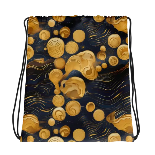 Midnight Aureate on a Drawstring Bag