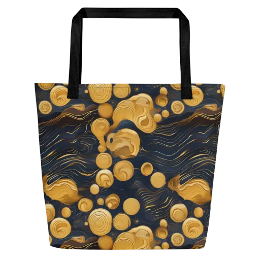 Midnight Aureate on a Large Tote Bag W/ Pocket