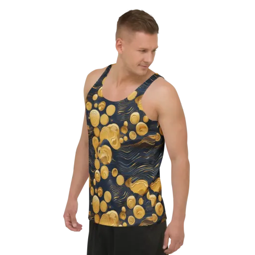 Midnight Aureate on a Men's Tank Top