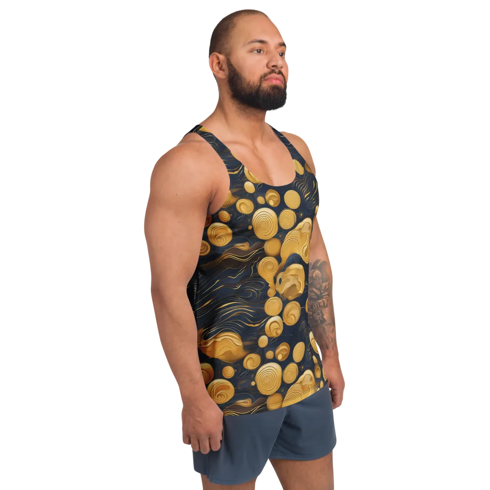 Midnight Aureate on Men's Tank Top — Right Front