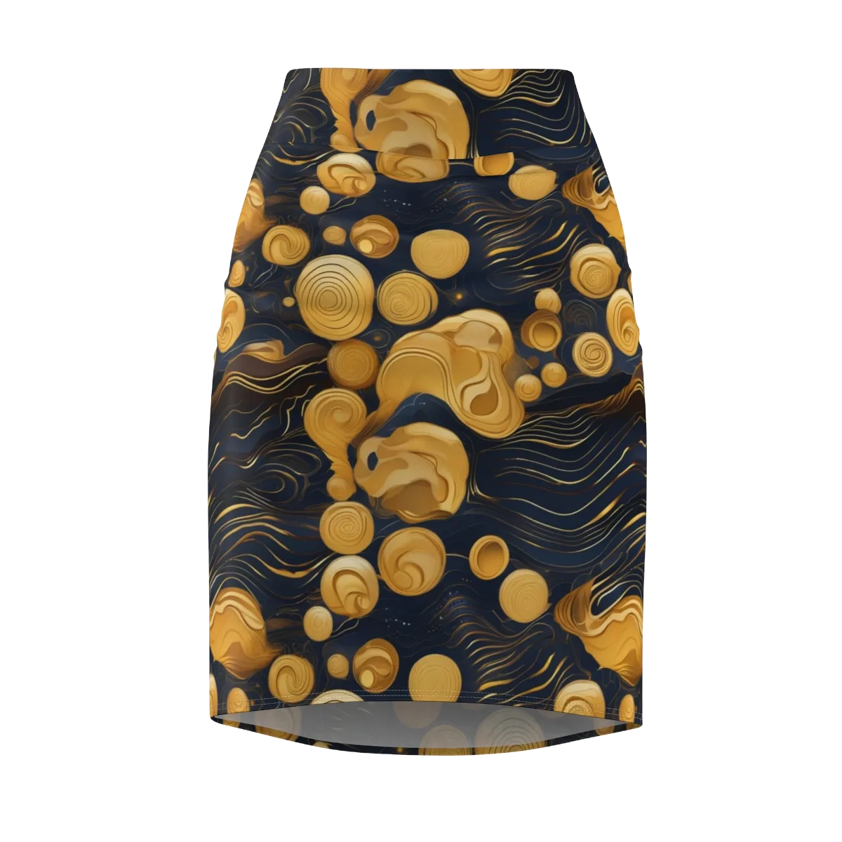 Midnight Aureate on Pencil Skirt — Front