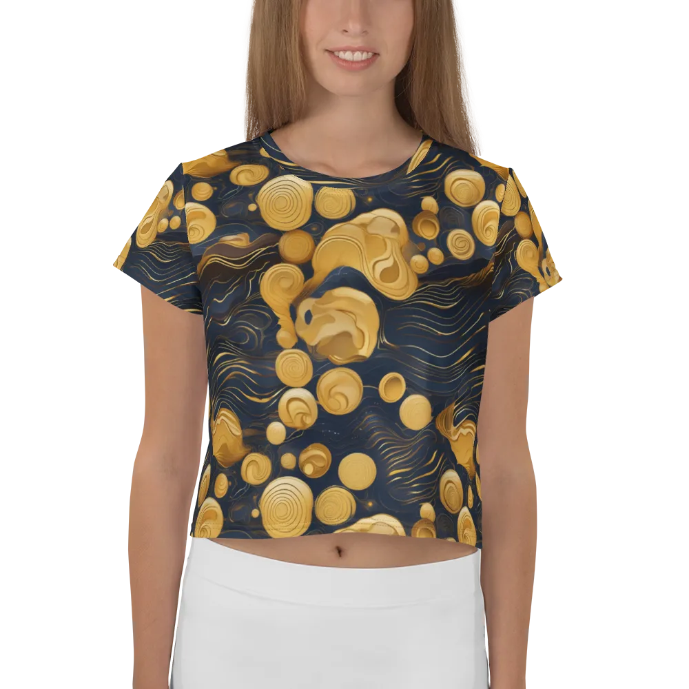 Midnight Aureate on Crop Tee — Front