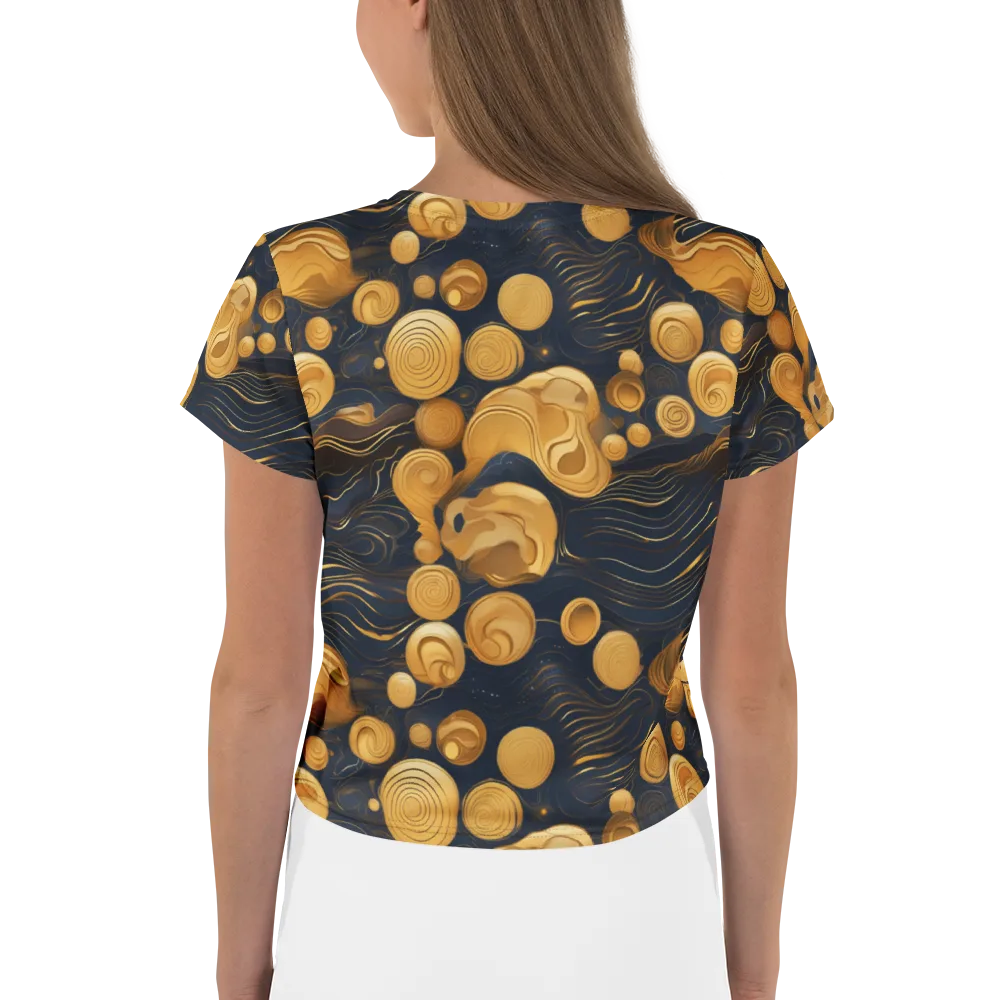 Midnight Aureate on Crop Tee — Back