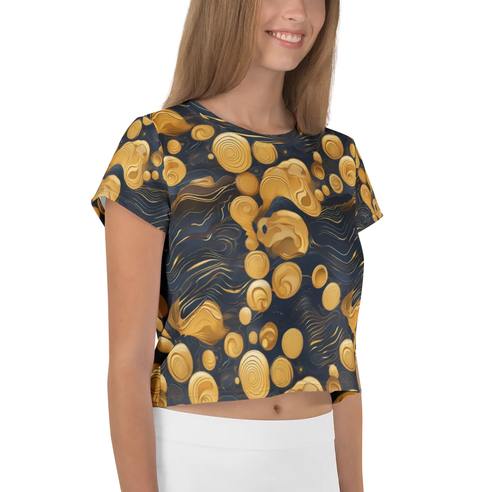 Midnight Aureate on Crop Tee — Right