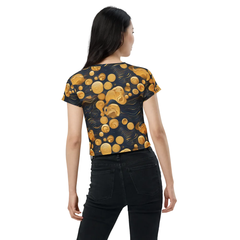 Midnight Aureate on Crop Tee — Back