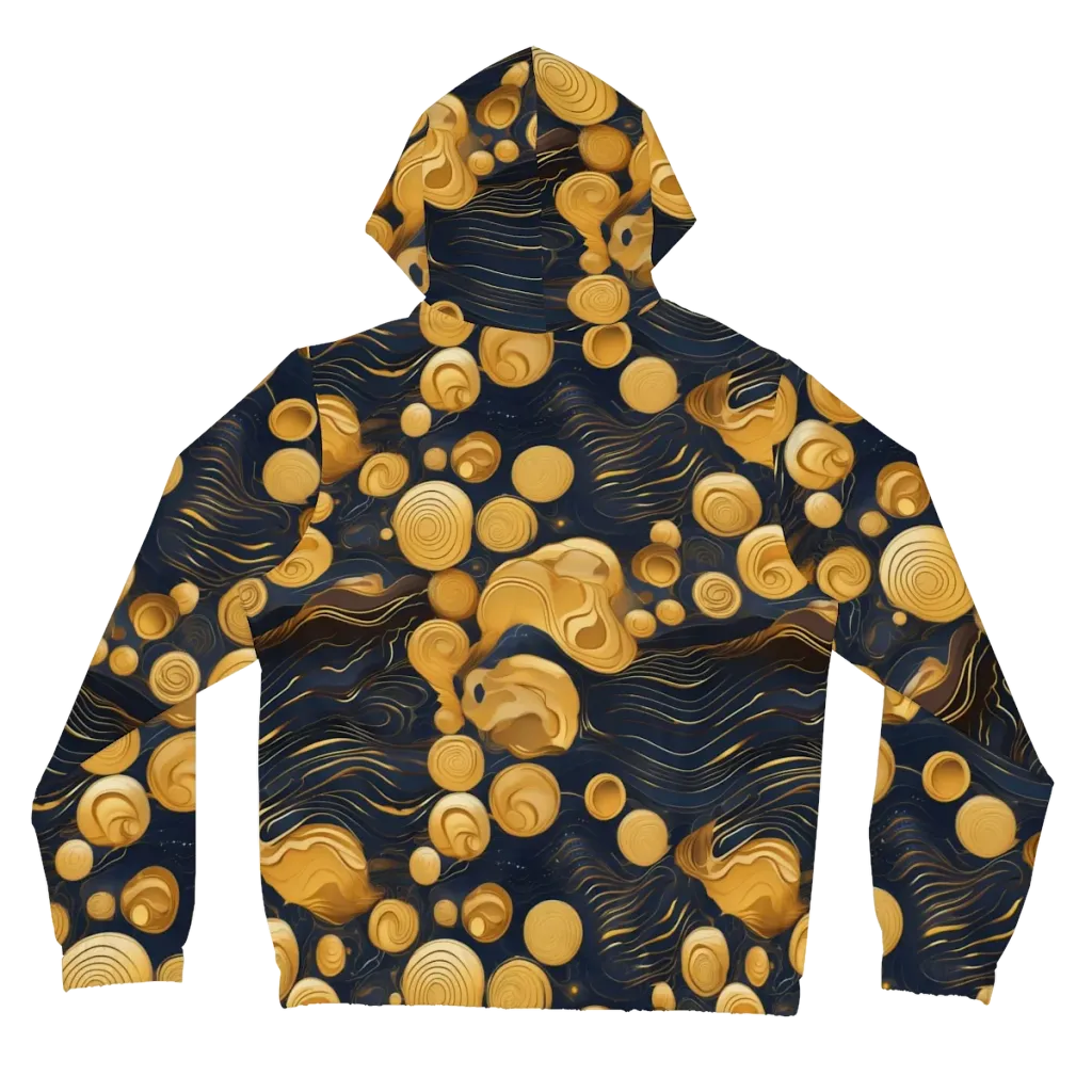 Midnight Aureate on Women's Full-Zip Hoodie — Back