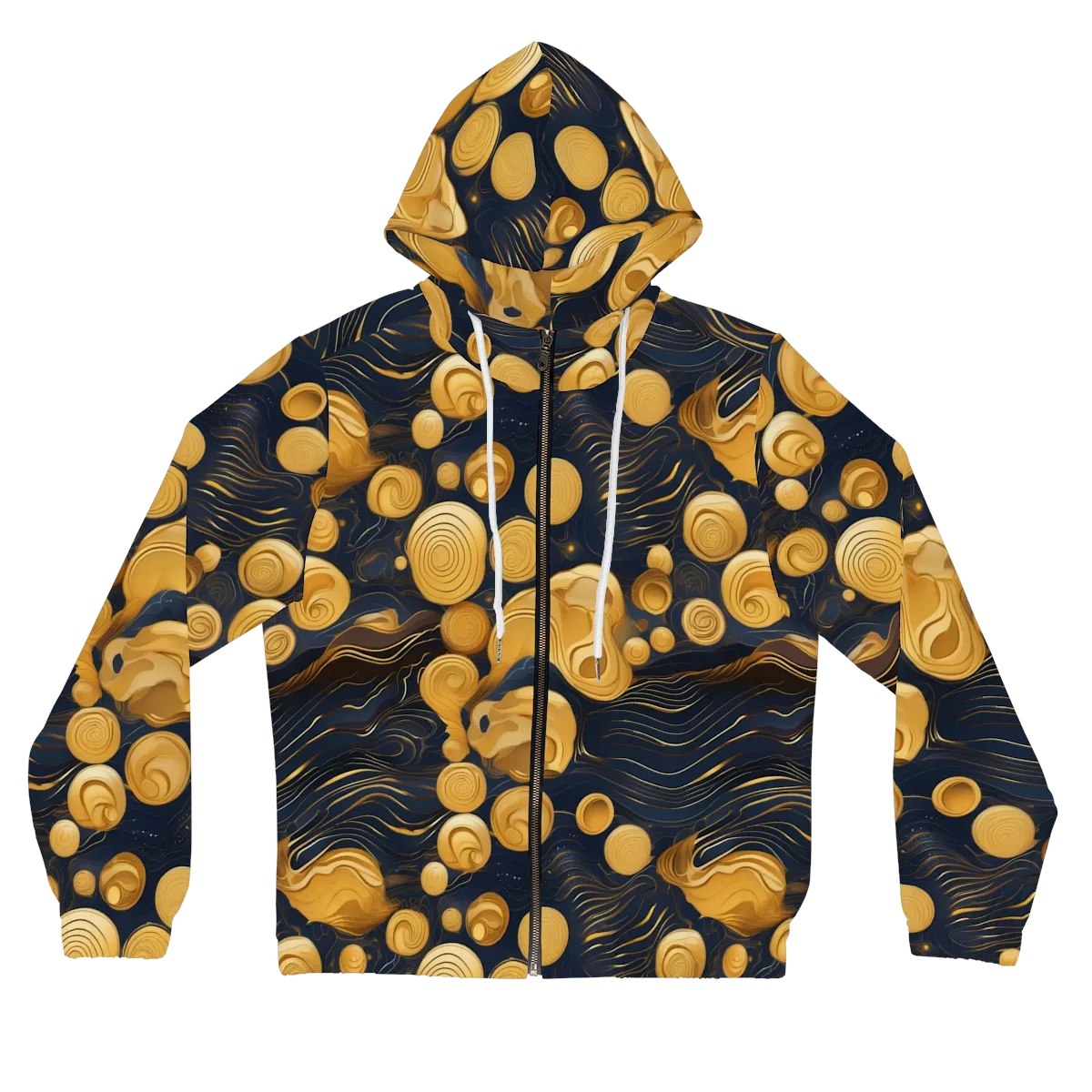 Midnight Aureate on Women's Full-Zip Hoodie — Front