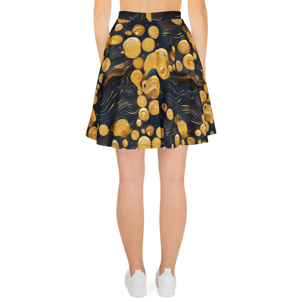 Midnight Aureate on Skater Skirt — Back