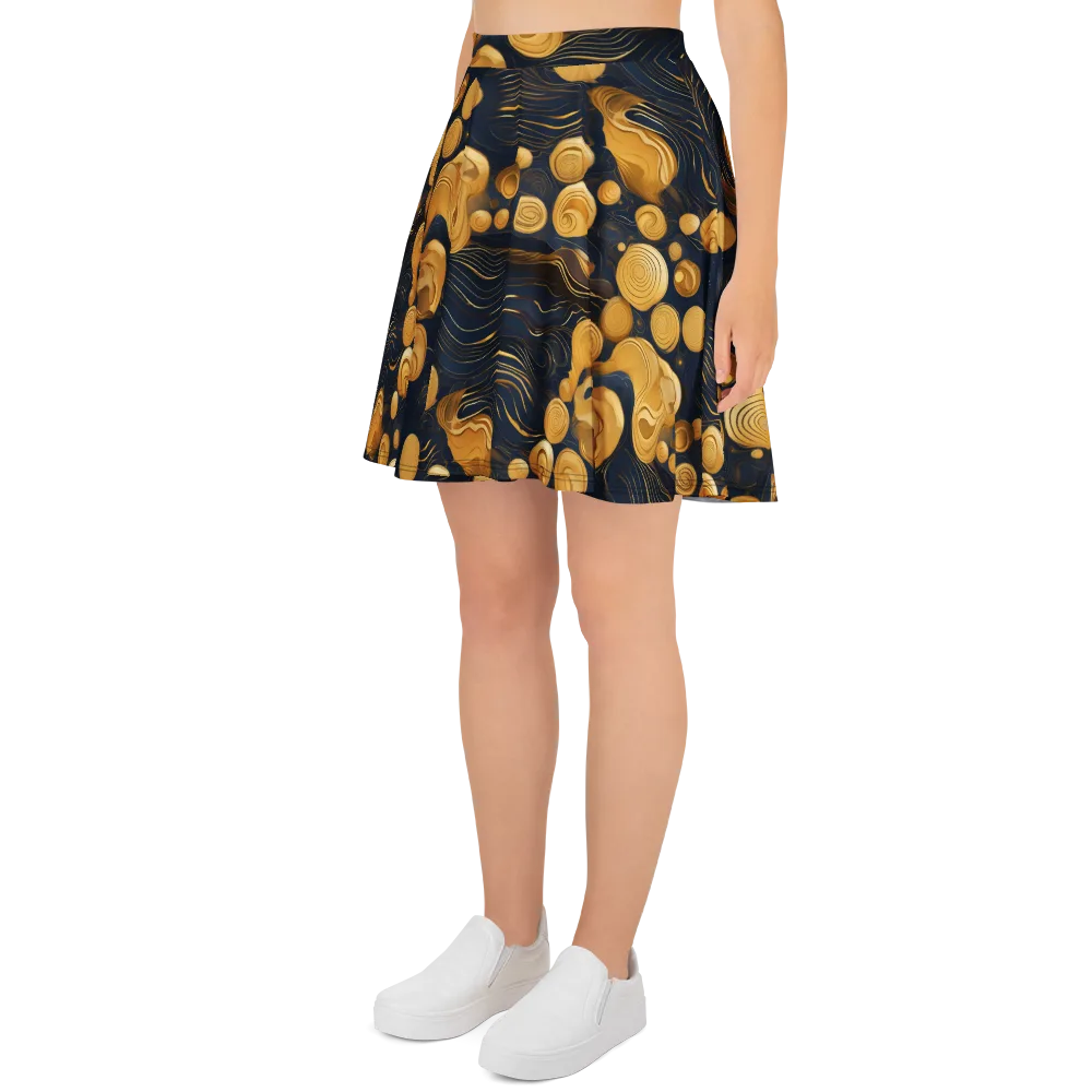 Midnight Aureate on Skater Skirt — Left