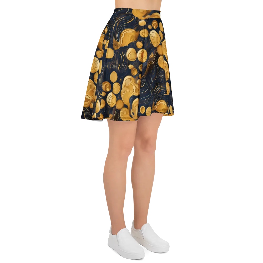 Midnight Aureate on Skater Skirt — Right