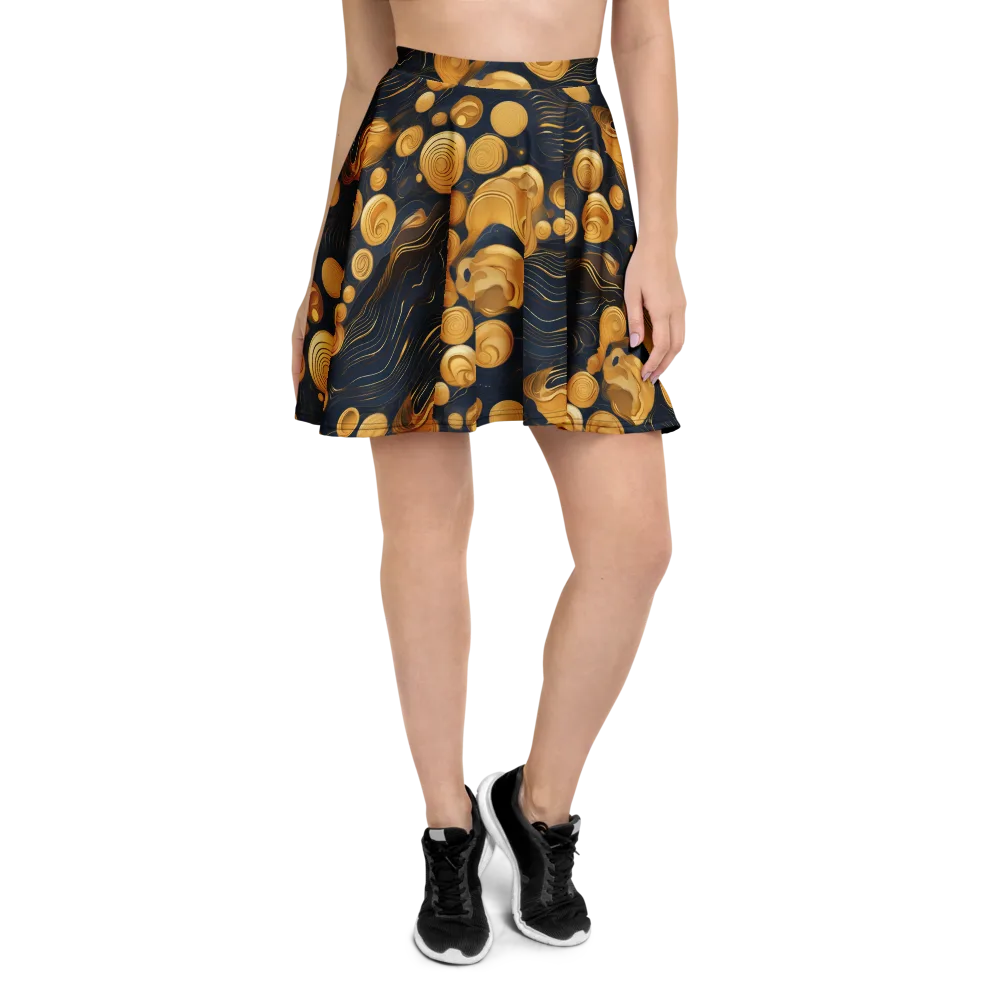 Midnight Aureate on Skater Skirt — Front