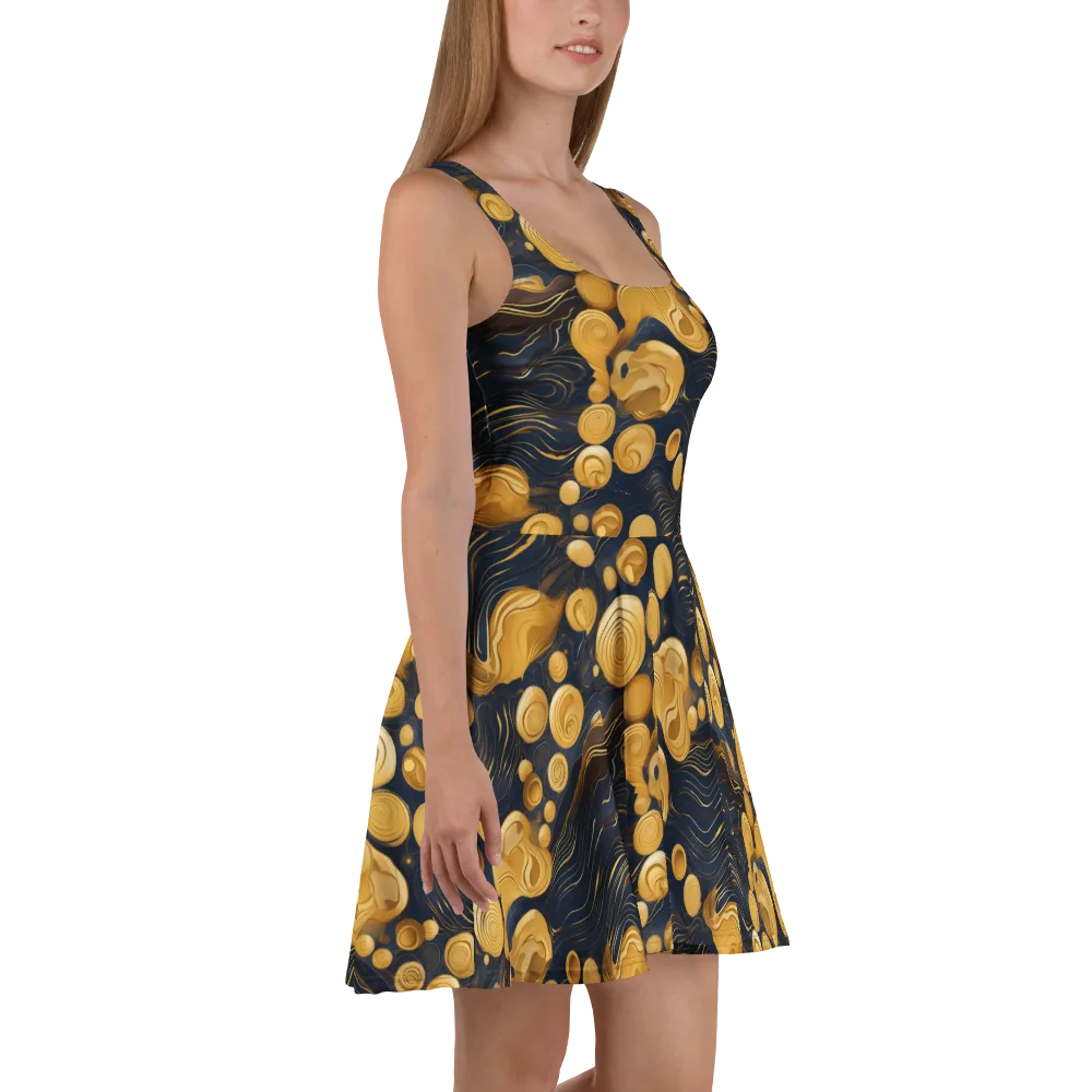 Midnight Aureate on Skater Dress — Right