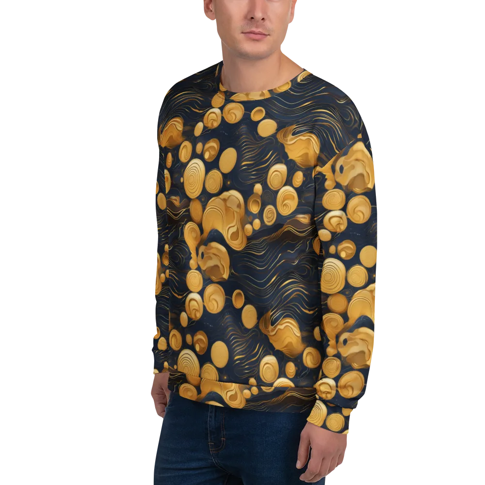 Midnight Aureate on Sweatshirt — Left Front