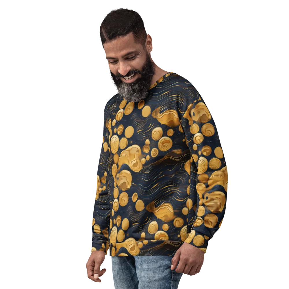 Midnight Aureate on Sweatshirt — Left Front