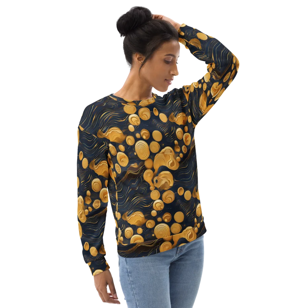 Midnight Aureate on Sweatshirt — Right Front