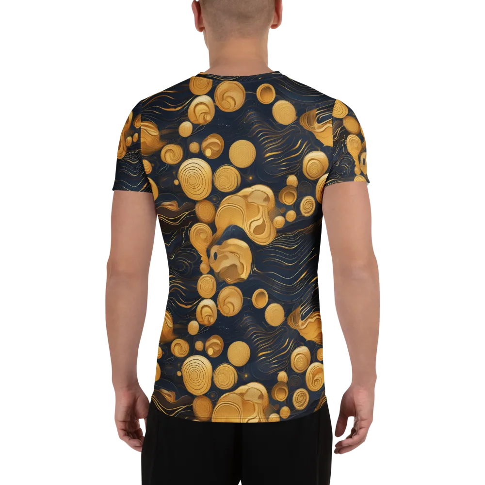 Midnight Aureate on Men's Athletic T-Shirt — Back
