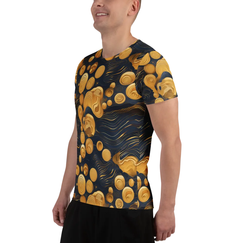 Midnight Aureate on Men's Athletic T-Shirt — Left