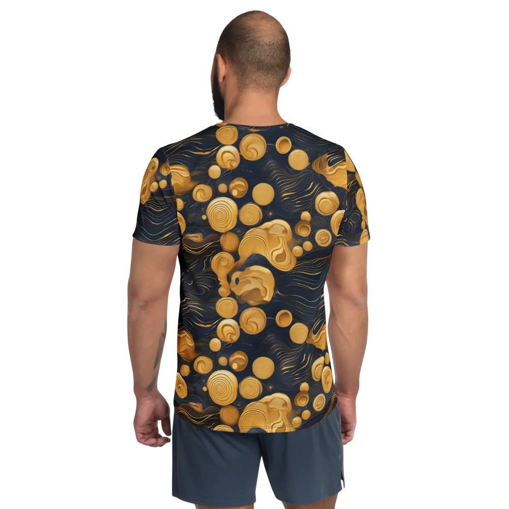 Midnight Aureate on Men's Athletic T-Shirt — Back