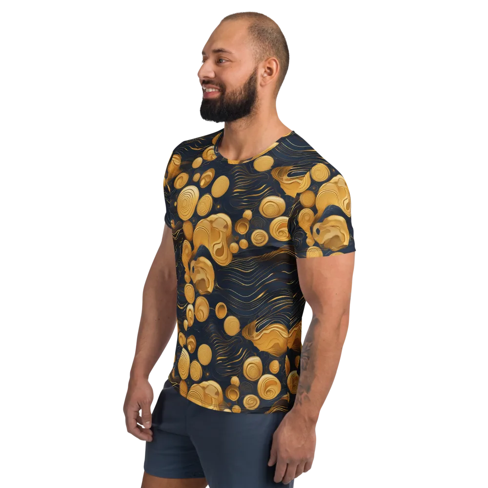 Midnight Aureate on Men's Athletic T-Shirt — Left
