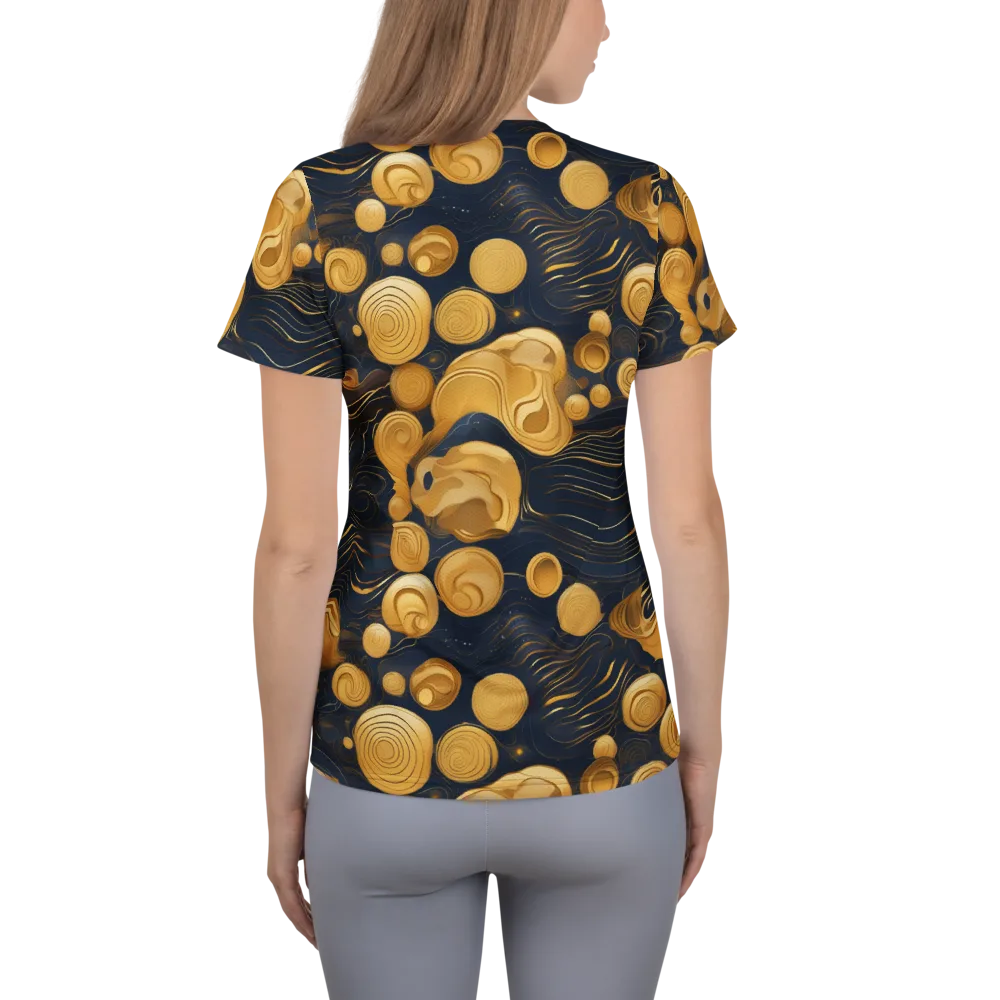 Midnight Aureate on Women's Athletic T-Shirt — Back