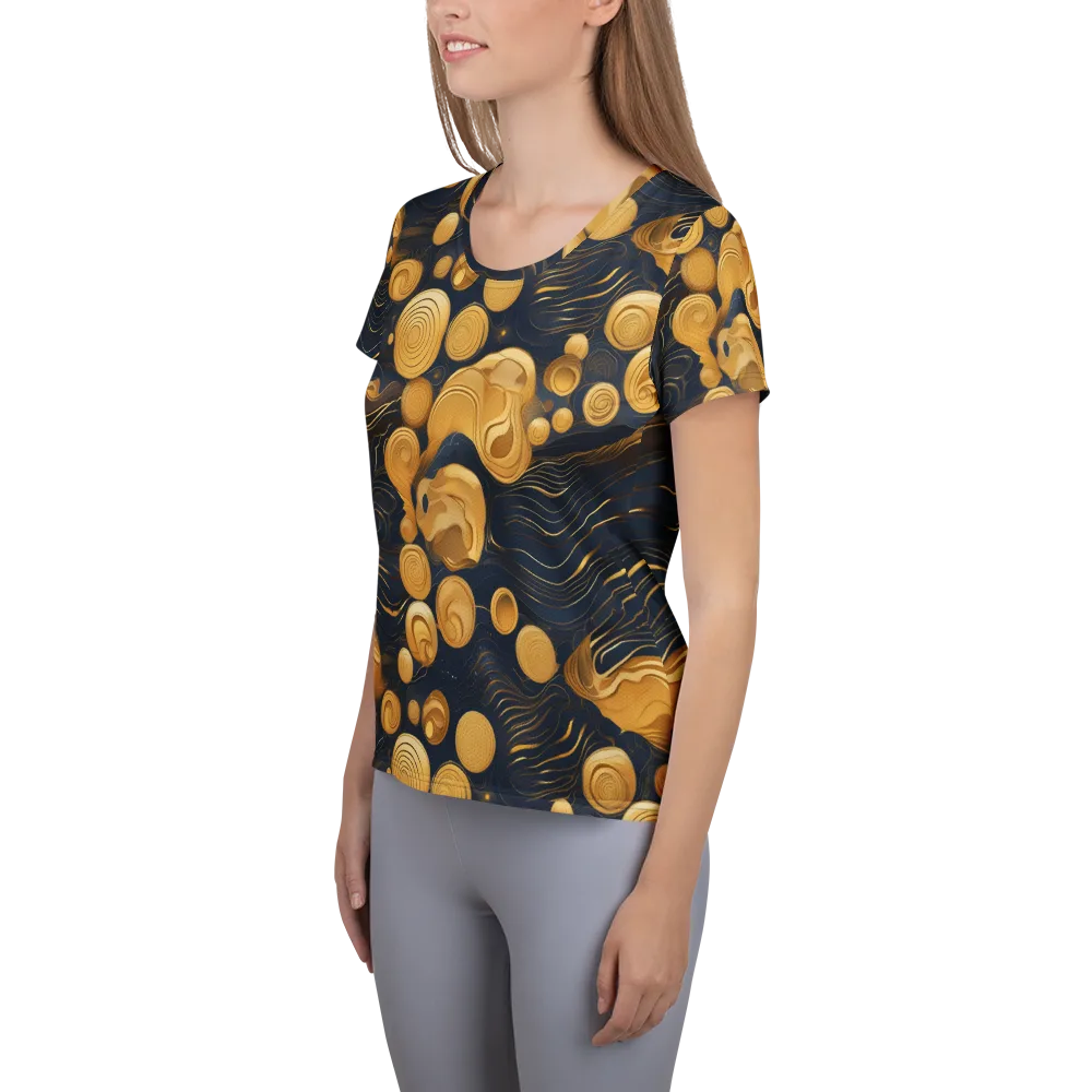Midnight Aureate on Women's Athletic T-Shirt — Left