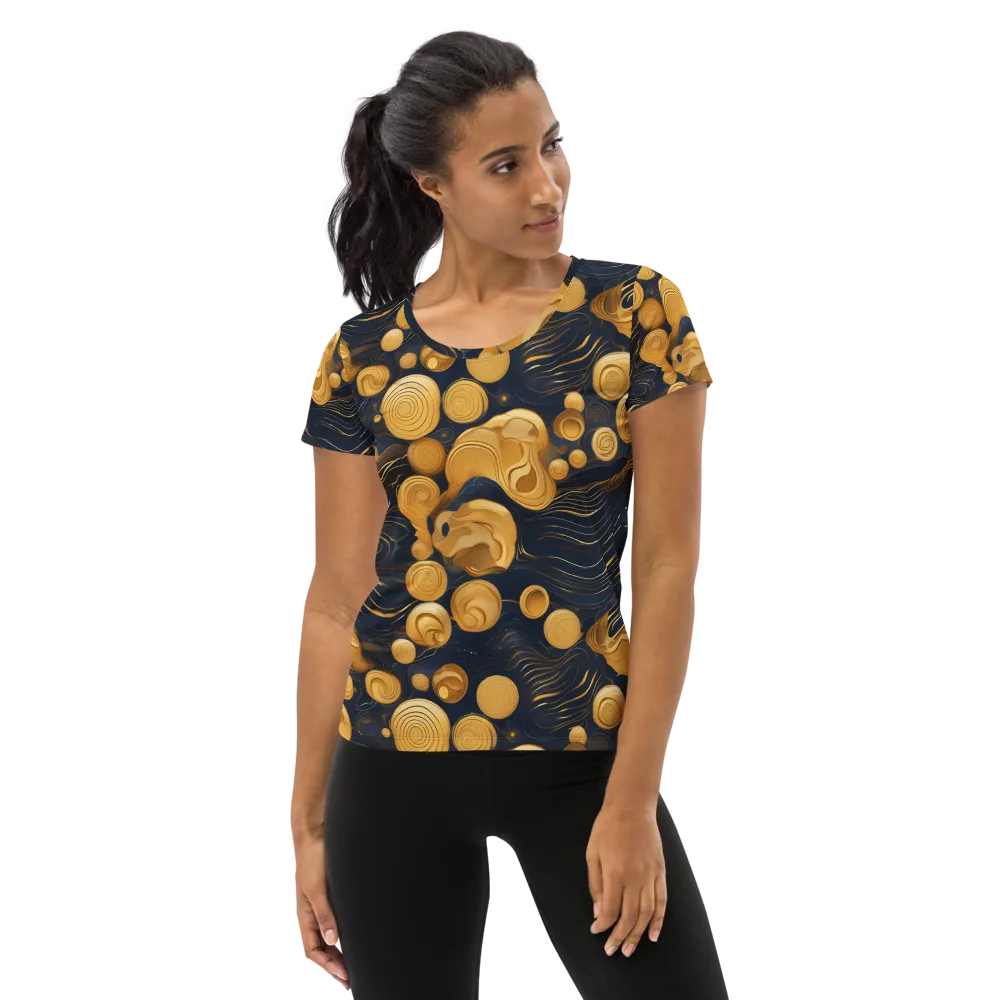 Midnight Aureate on Women's Athletic T-Shirt — Front