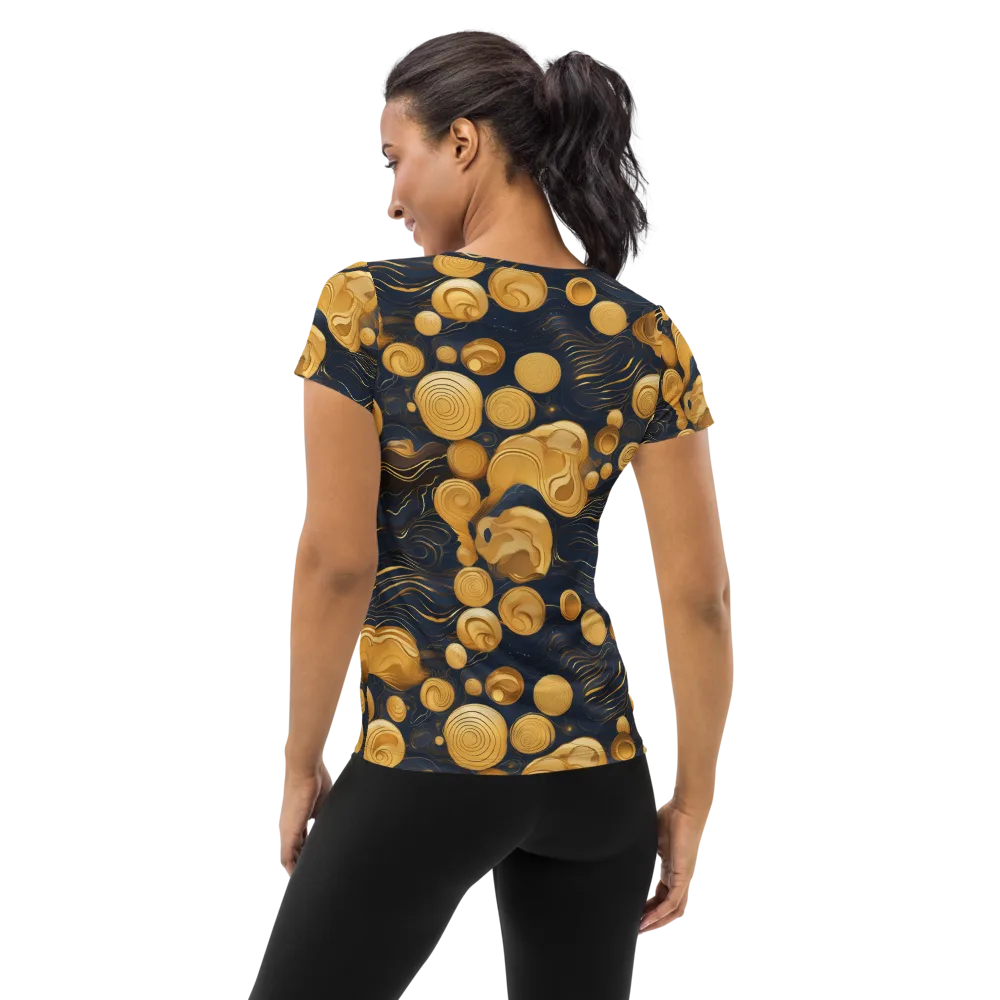 Midnight Aureate on Women's Athletic T-Shirt — Back