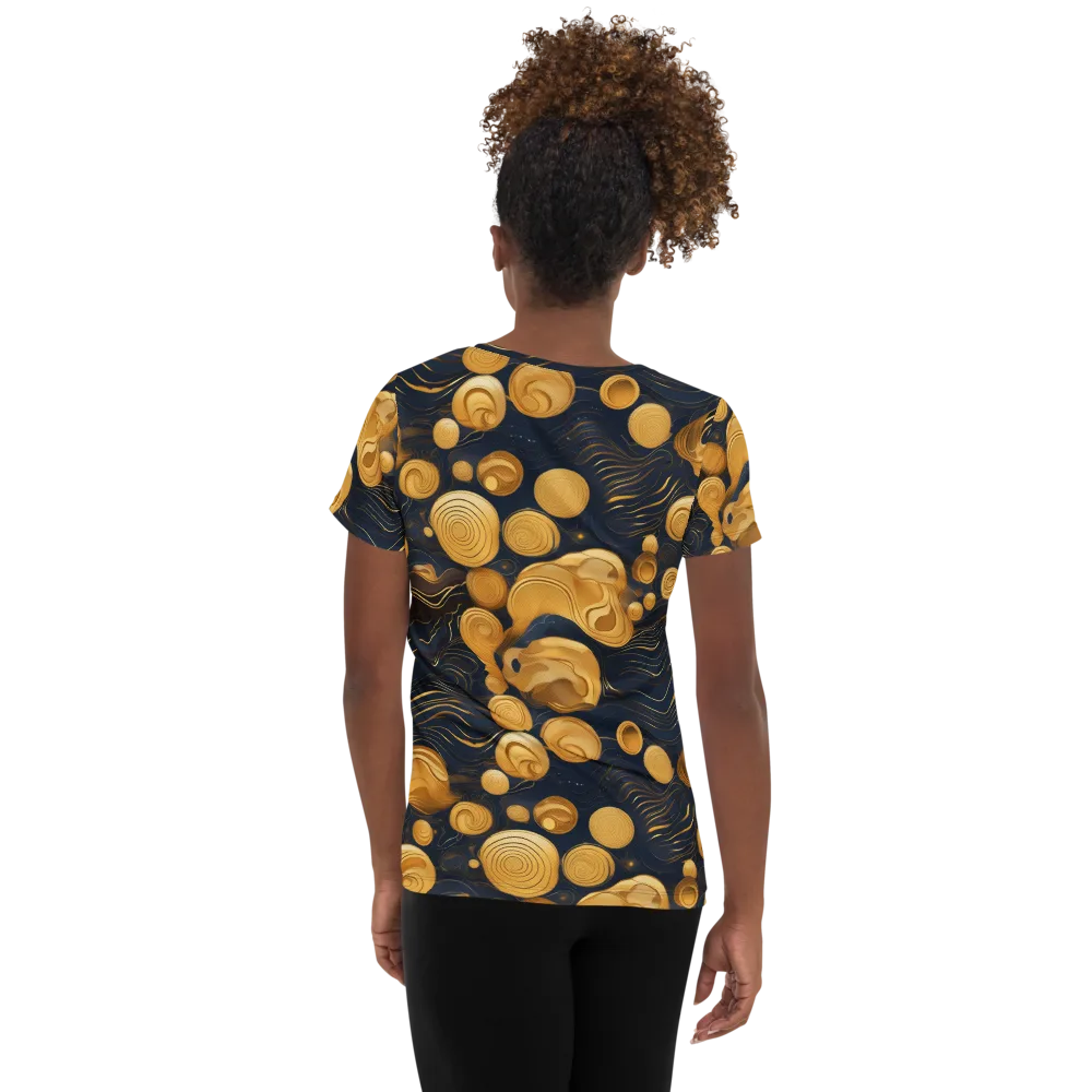 Midnight Aureate on Women's Athletic T-Shirt — Back