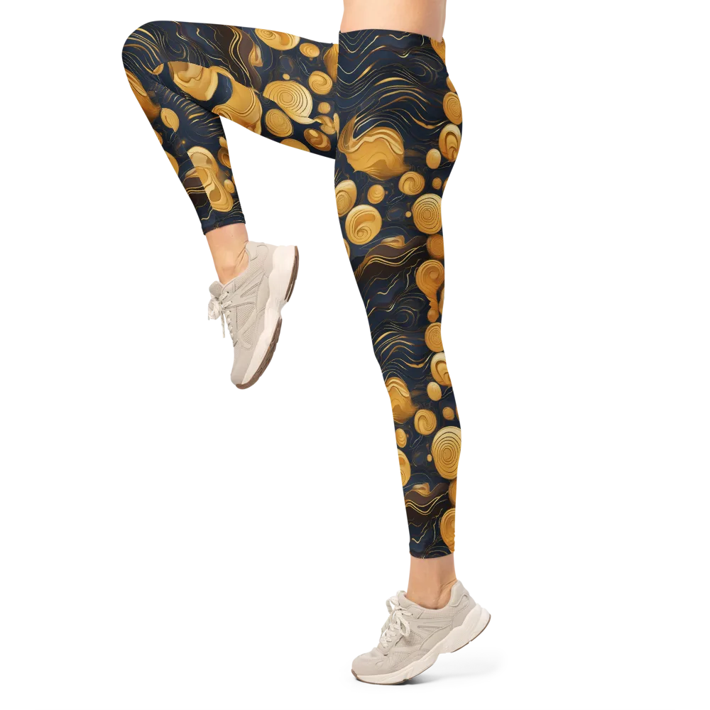 Midnight Aureate on Leggings — Left