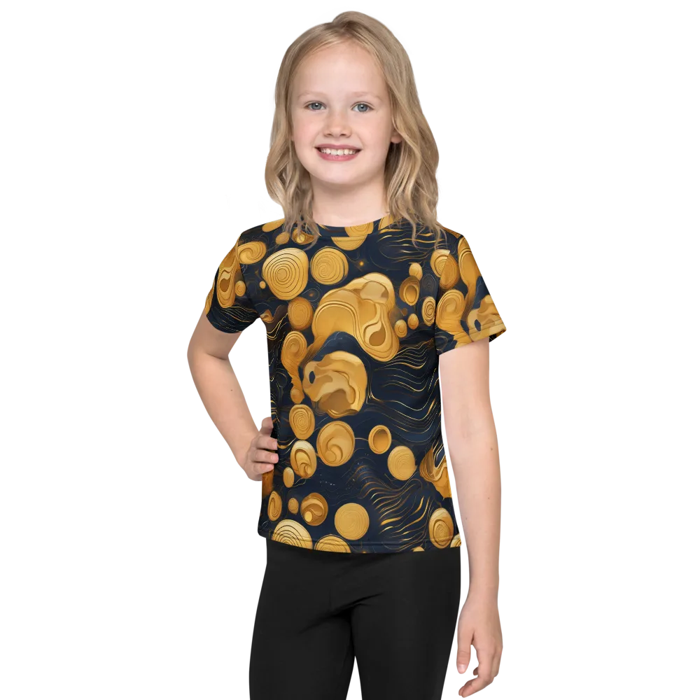 Midnight Aureate on Kids Crew Neck T-Shirt — Front