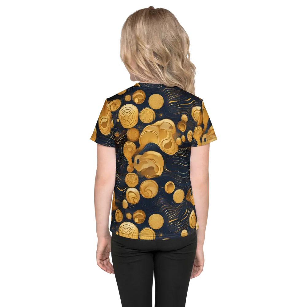Midnight Aureate on Kids Crew Neck T-Shirt — Back