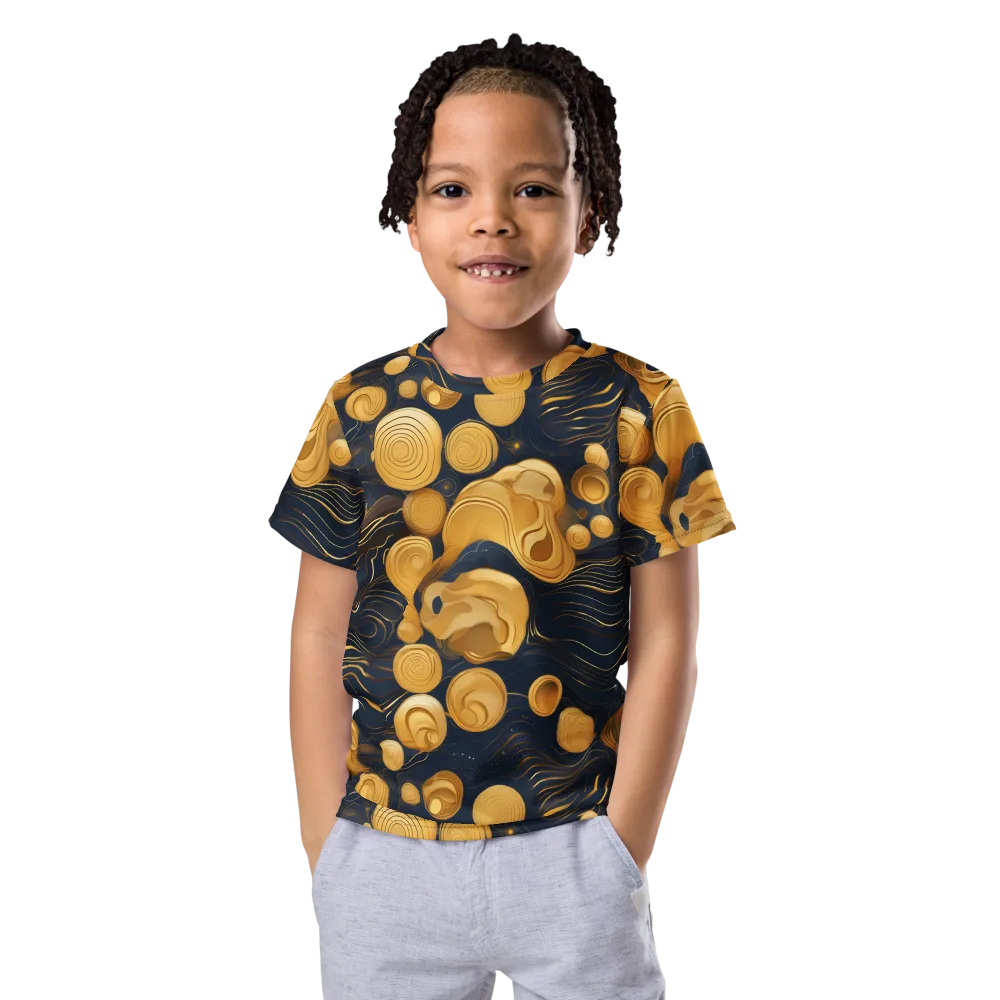 Midnight Aureate on Kids Crew Neck T-Shirt — Front