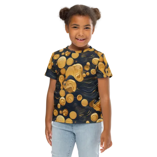 Midnight Aureate on a Kids Crew Neck T-Shirt