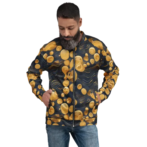 Midnight Aureate on a Bomber Jacket
