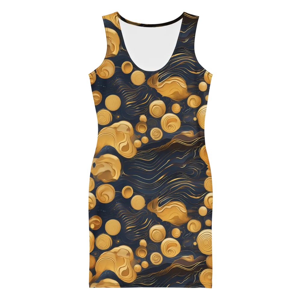 Midnight Aureate on Bodycon Dress — Front