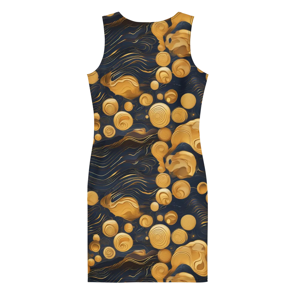 Midnight Aureate on Bodycon Dress — Back