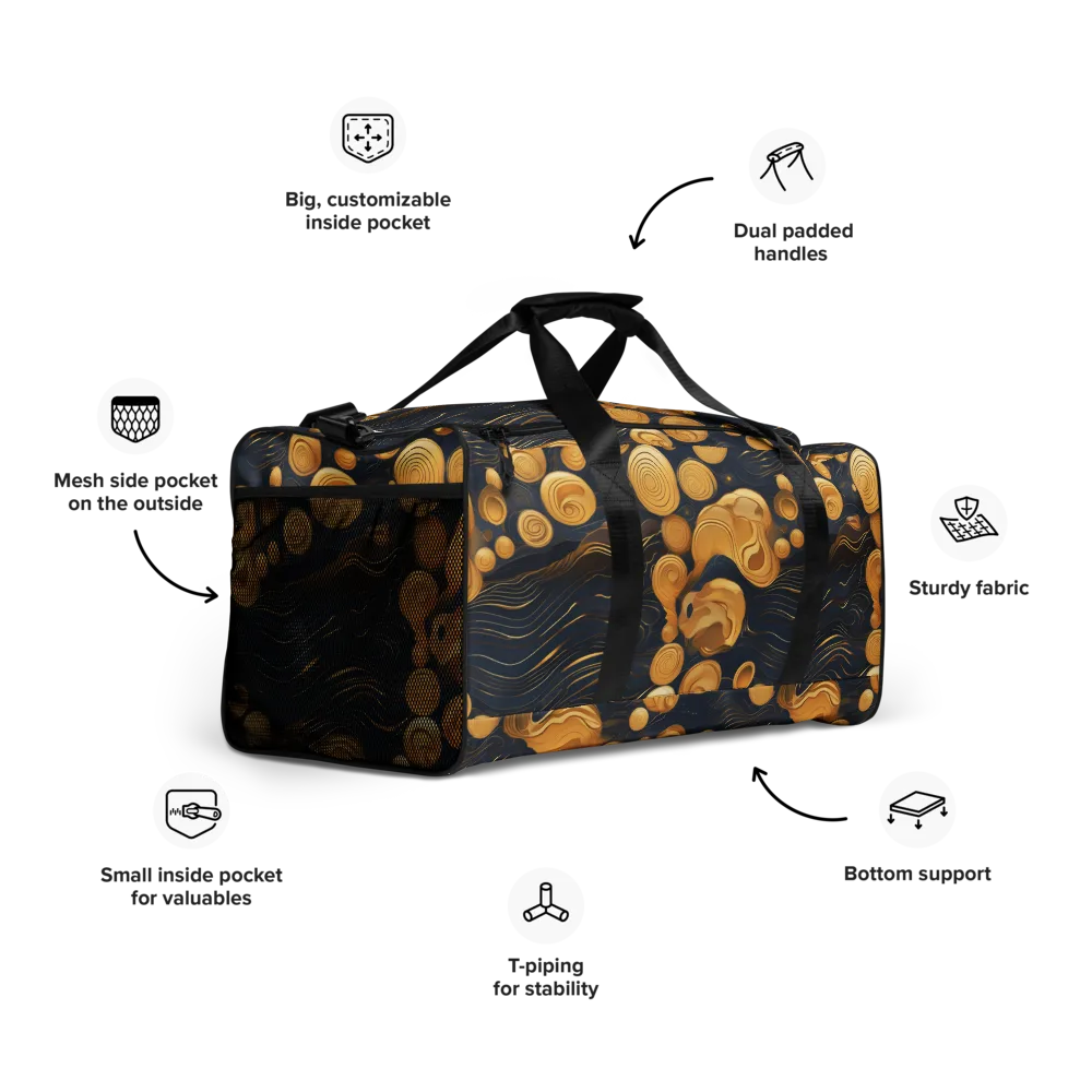 Midnight Aureate on Duffle Bag — Right Front