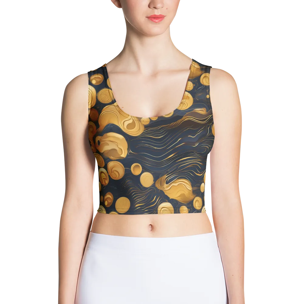 Midnight Aureate on Crop Top — Front