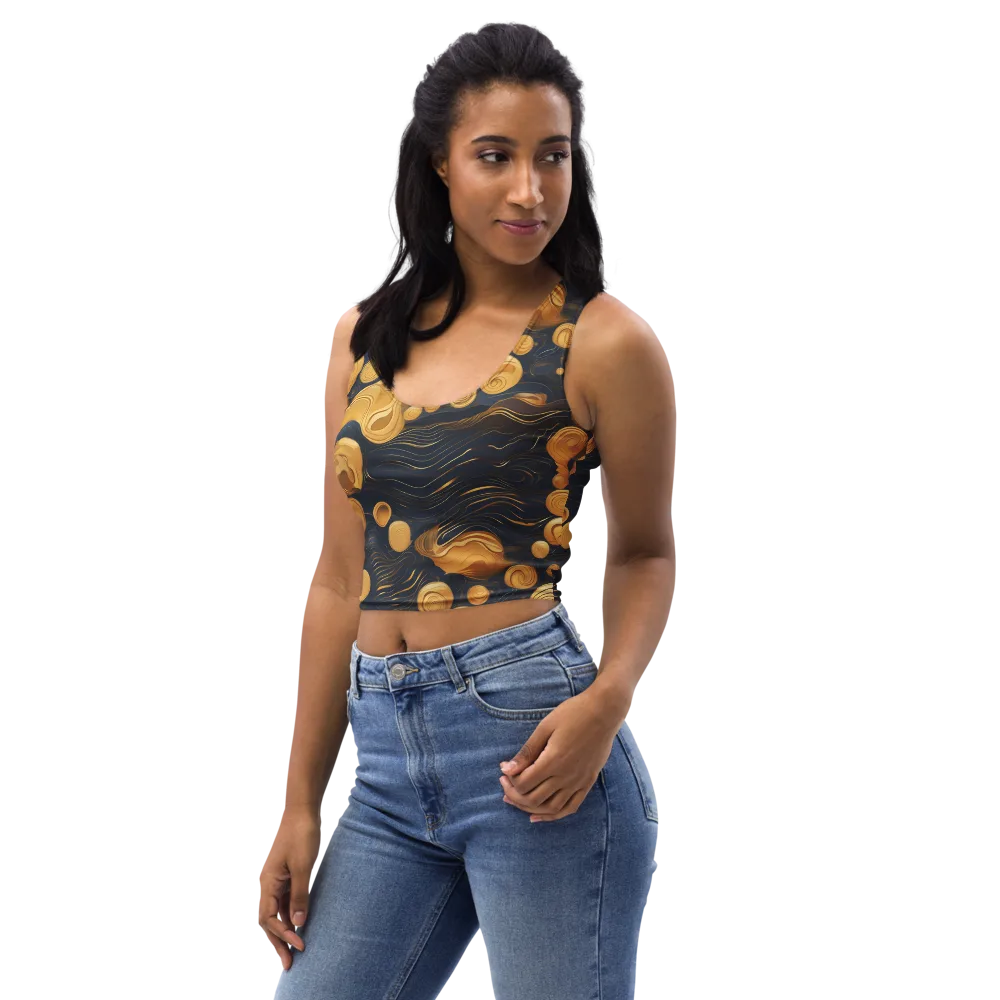 Midnight Aureate on Crop Top — Left Front