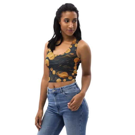 Midnight Aureate on a Crop Top