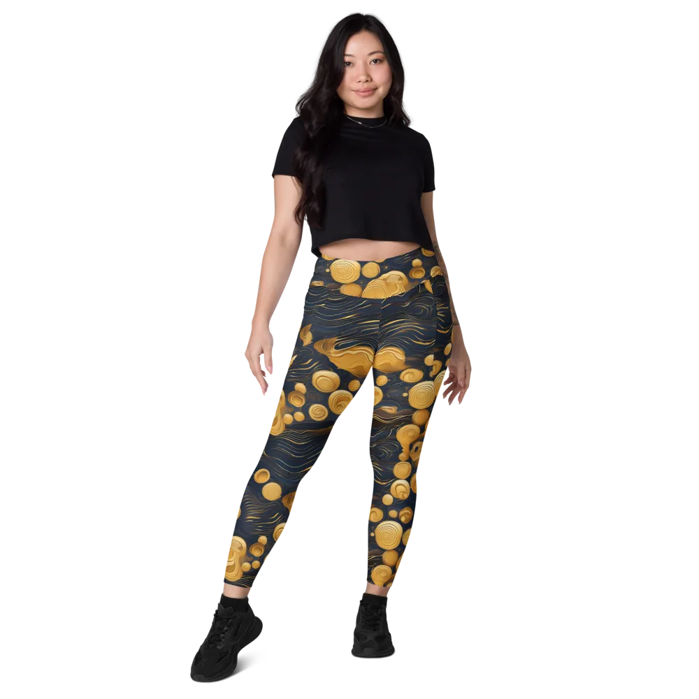 Midnight Aureate on Leggings with Pockets — Front