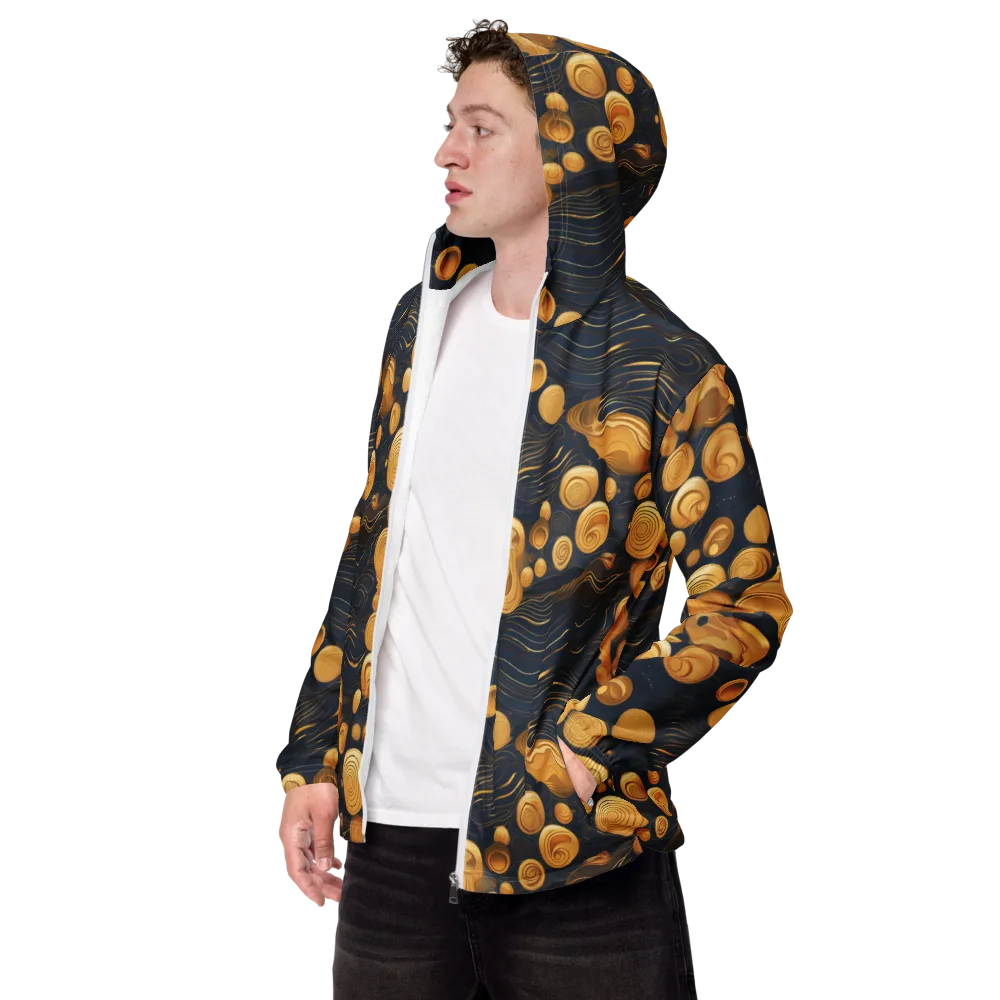 Midnight Aureate on Men's Windbreaker — Left Front
