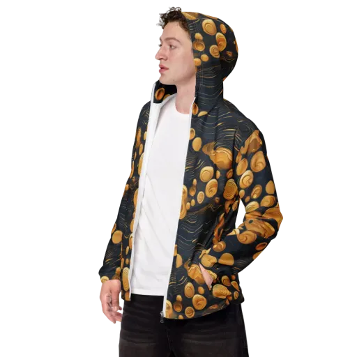 Midnight Aureate on a Men's Windbreaker