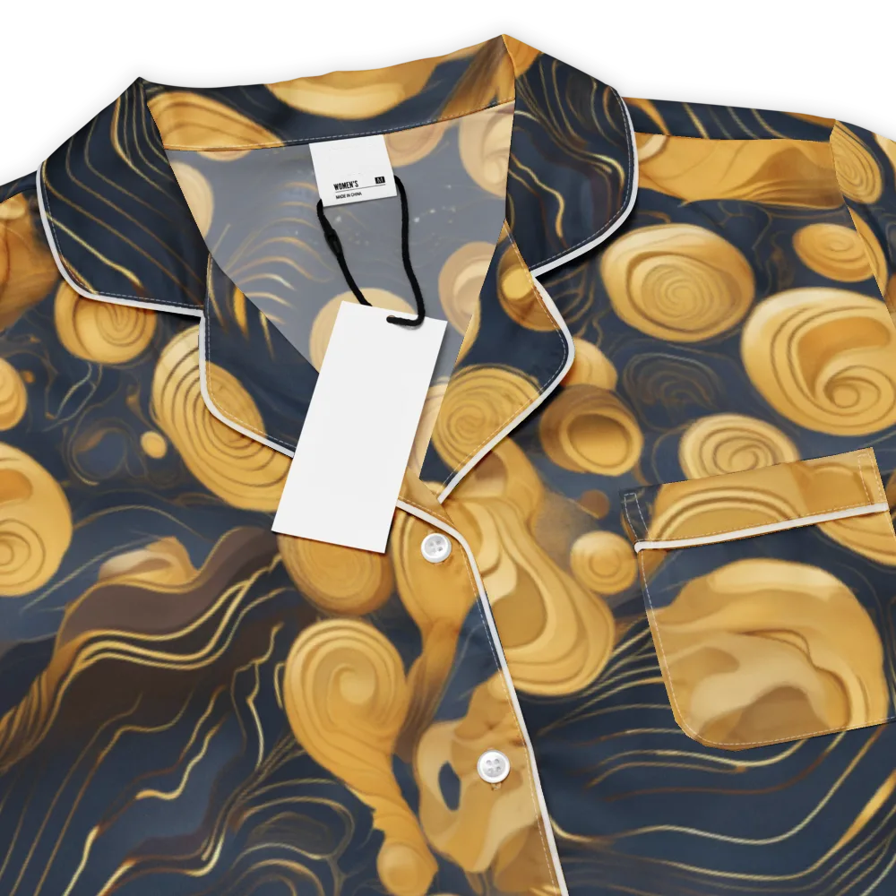 Midnight Aureate on Women's Short Sleeve Pajama Top — Product details