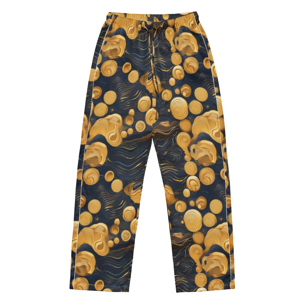 Midnight Aureate on Women's Pajama Pants — Front